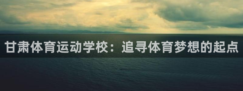 公海赌赌船官网下载平台假的吗是真的吗：甘肃体育运动学校：追寻