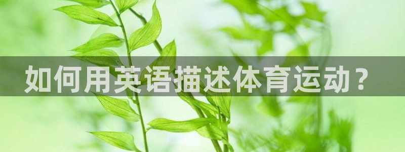 公海赌赌船官网下载平台假的吗是真的吗：如何用英语描述体育运动